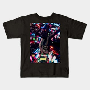 Guy falling in city Kids T-Shirt